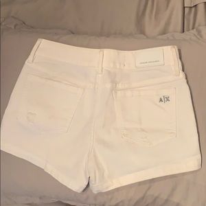 Armani Exchange White Shorts